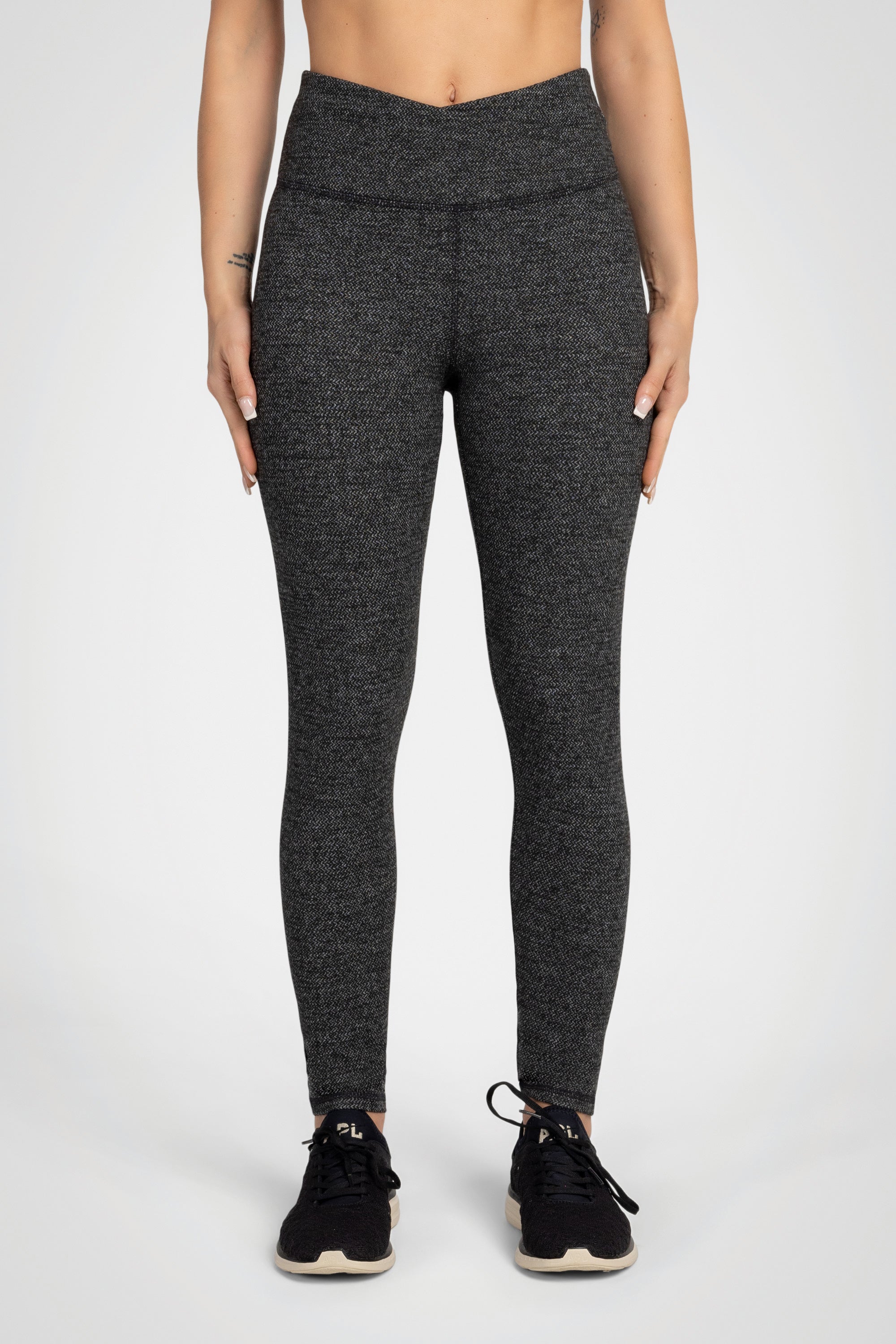 Zig-Zag Jacquard High-Waist Legging – 25”