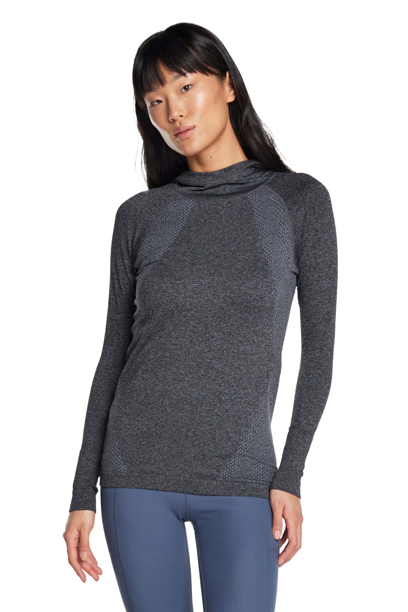 FlexBlend Hooded Seamless Performance Top