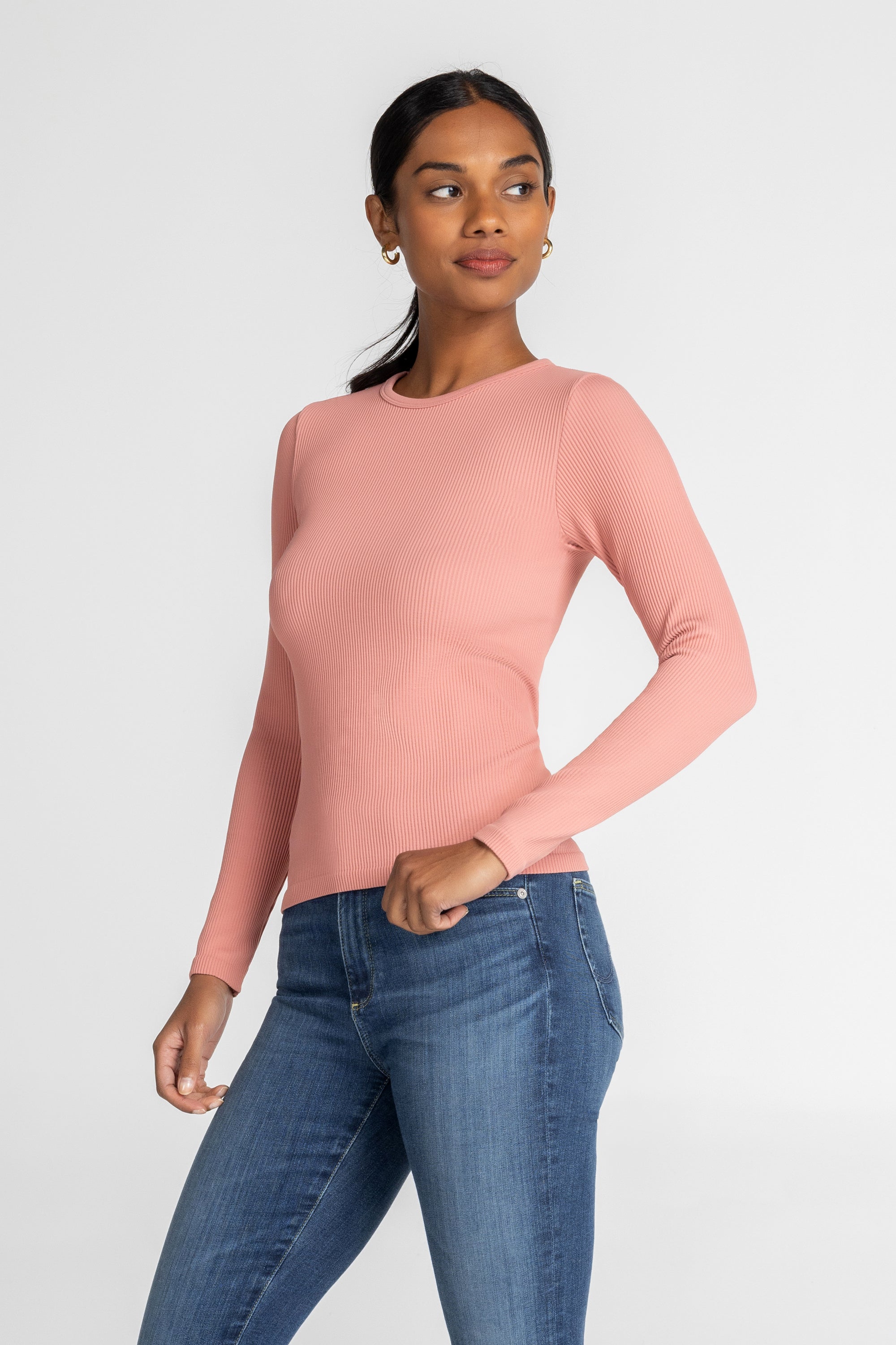 Luxe Ribbed Long Sleeve Top