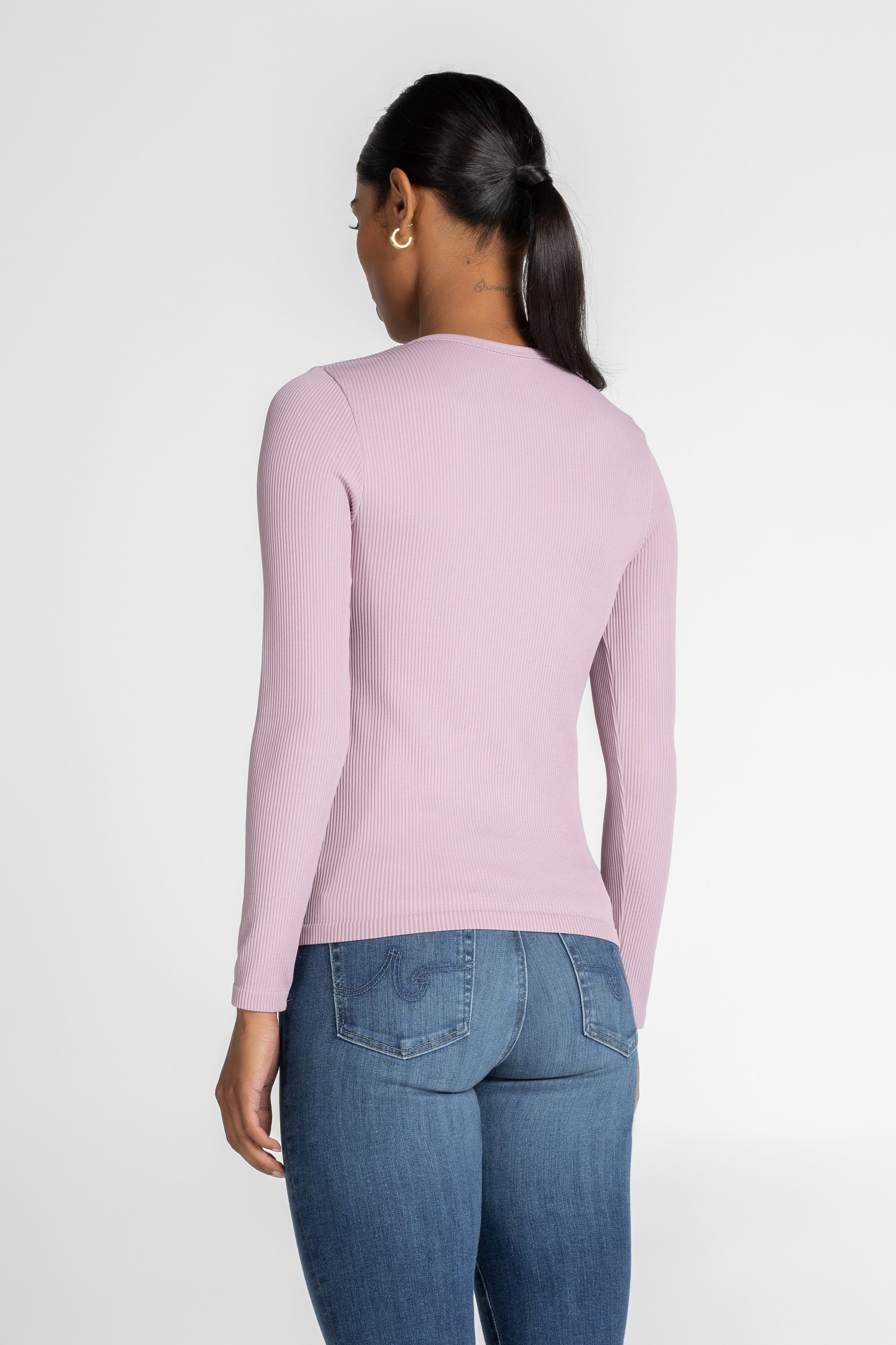 Luxe Ribbed Long Sleeve Top