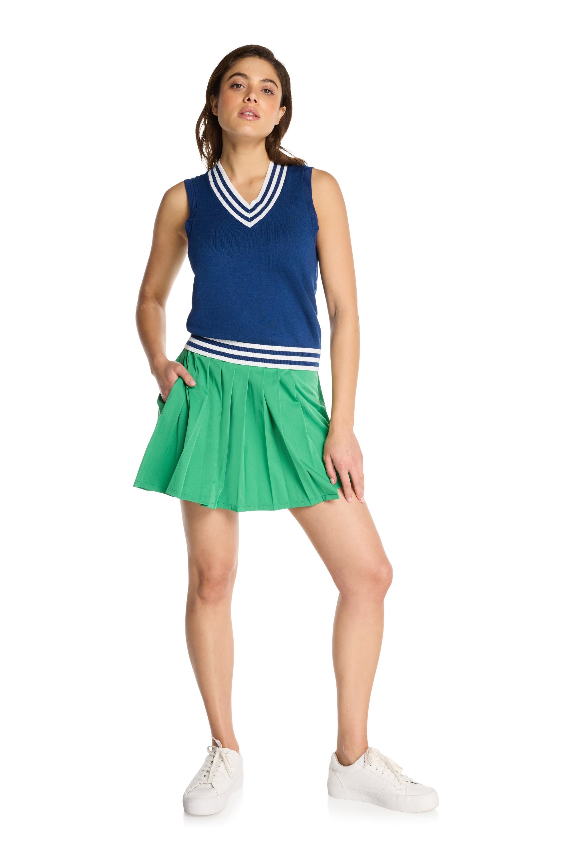 Fairway Flair Crop Top Sweater