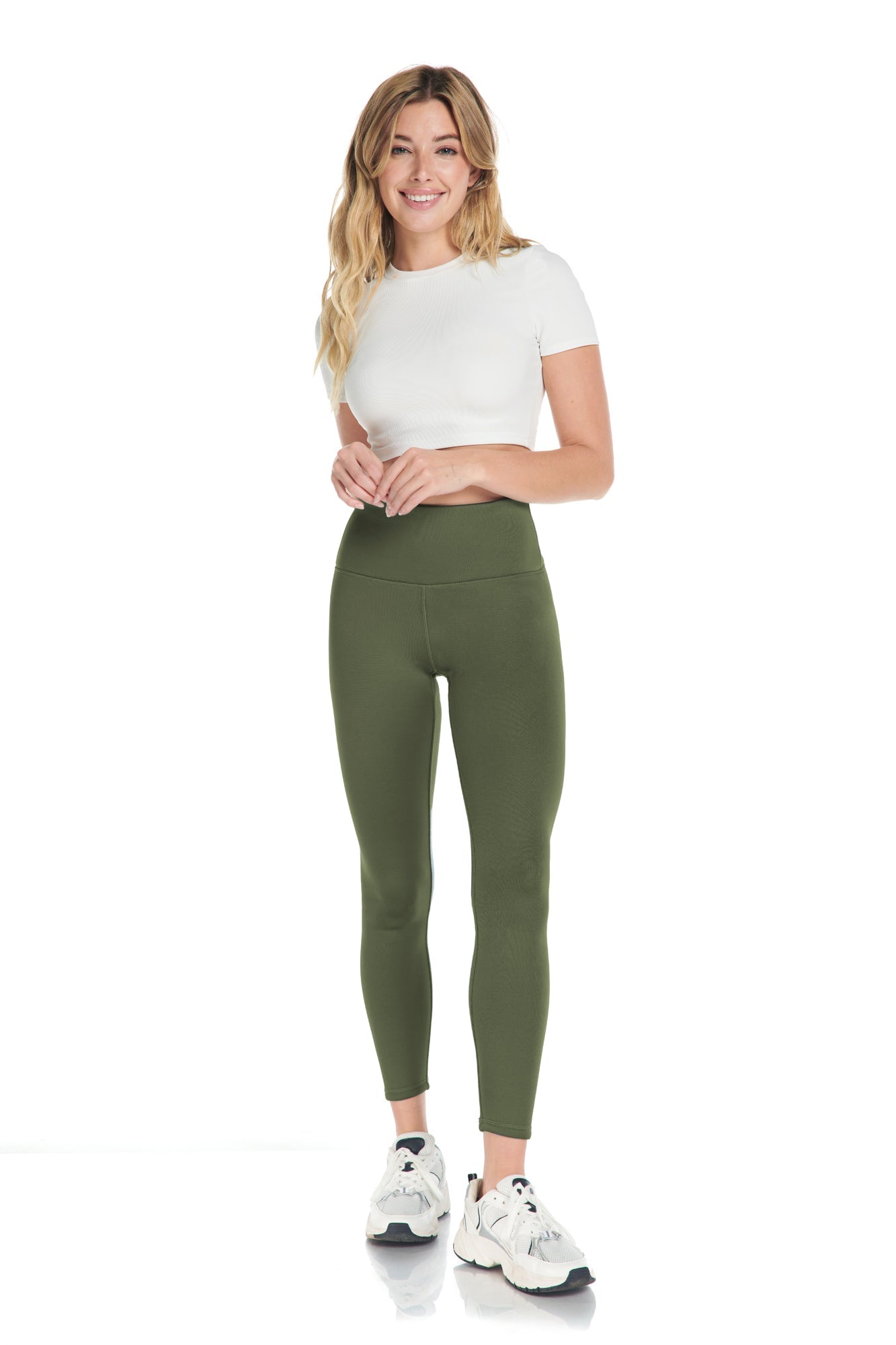 Sleek Sherpa Fleece-Lined High-Waist Legging