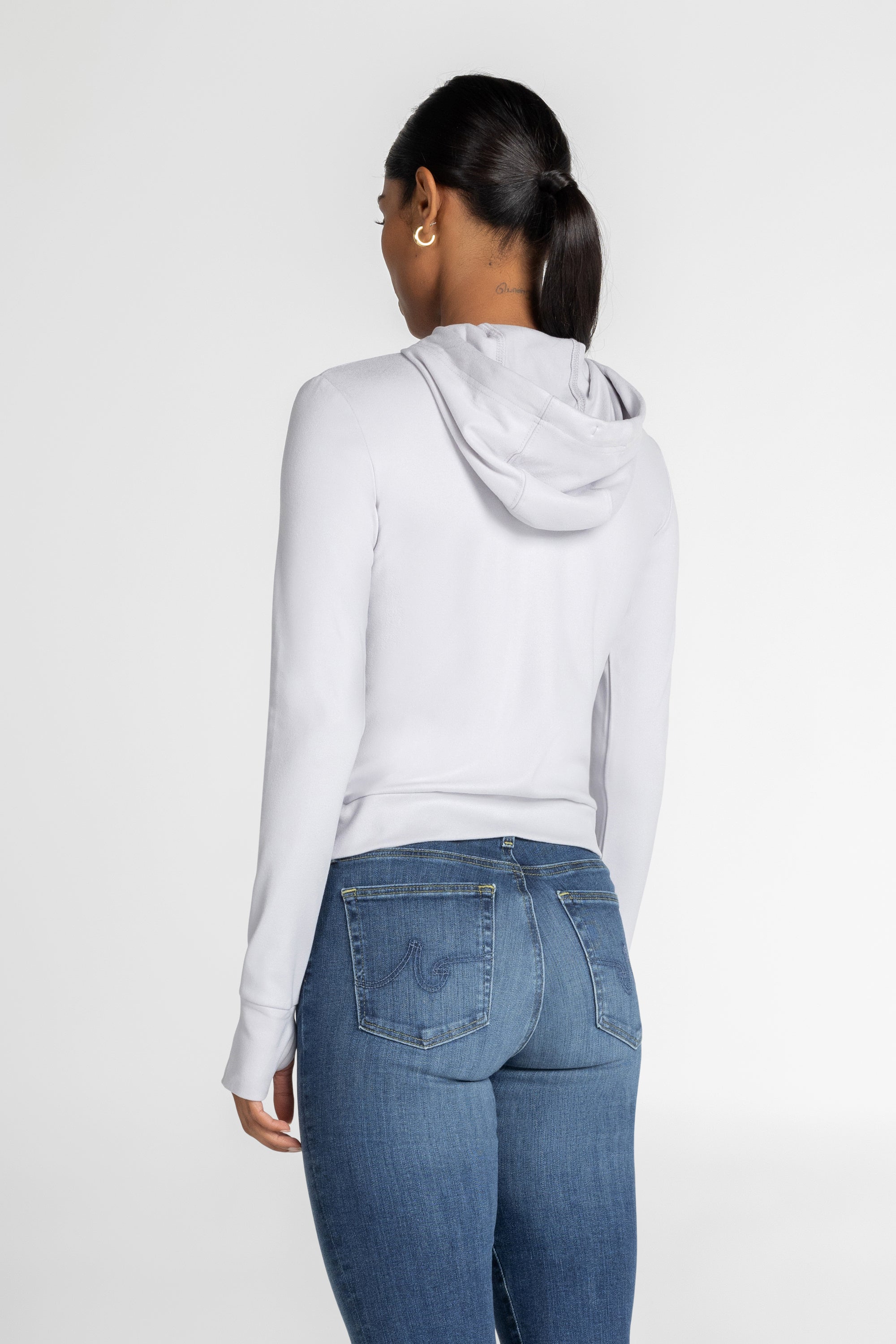 Apres Ski Ribbed Fleece Zip-Up Hoodie