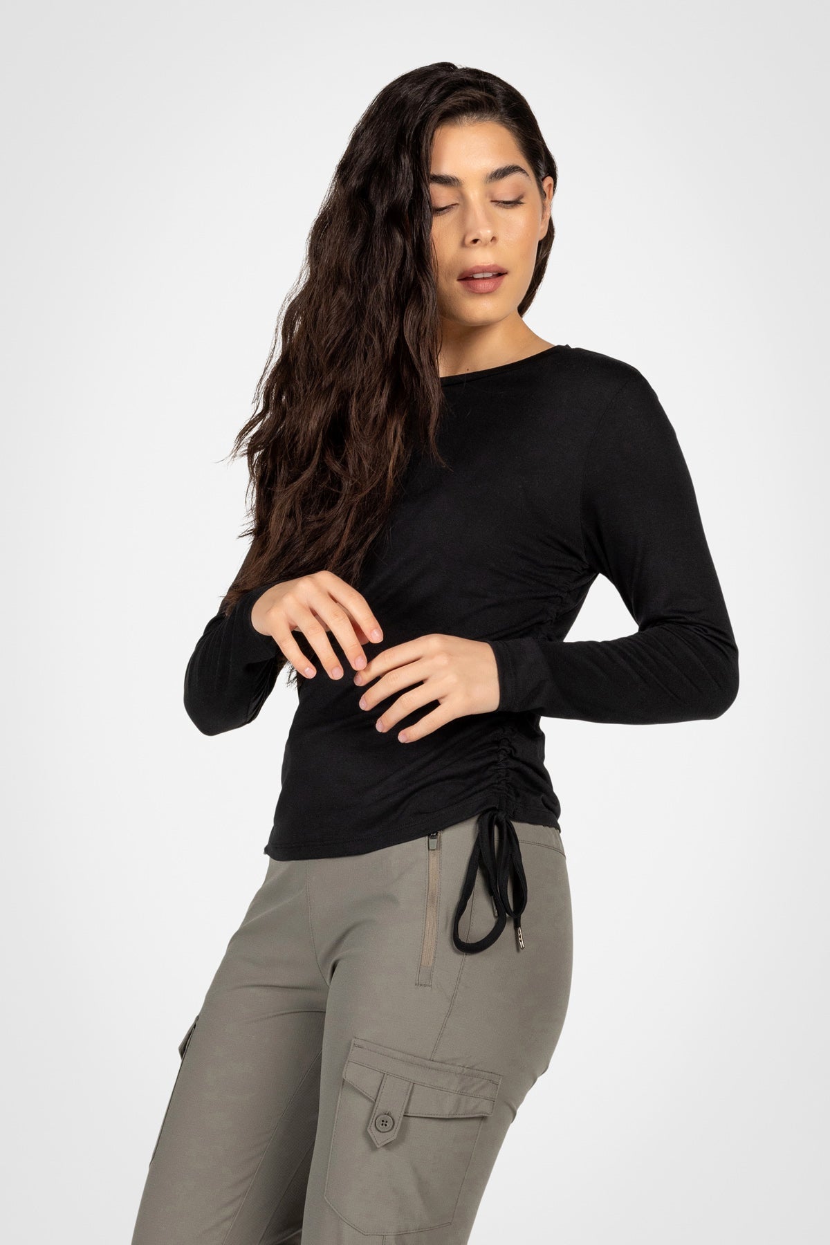 Active Ruched Long Sleeve Top