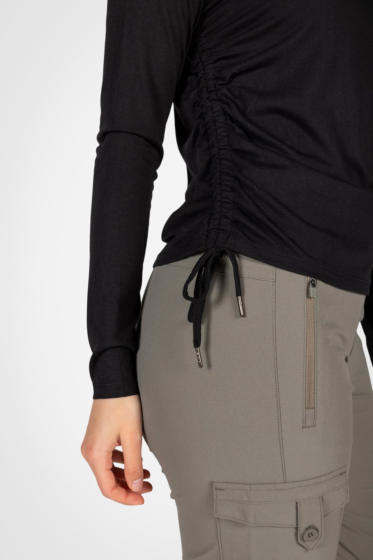 Active Ruched Long Sleeve Top