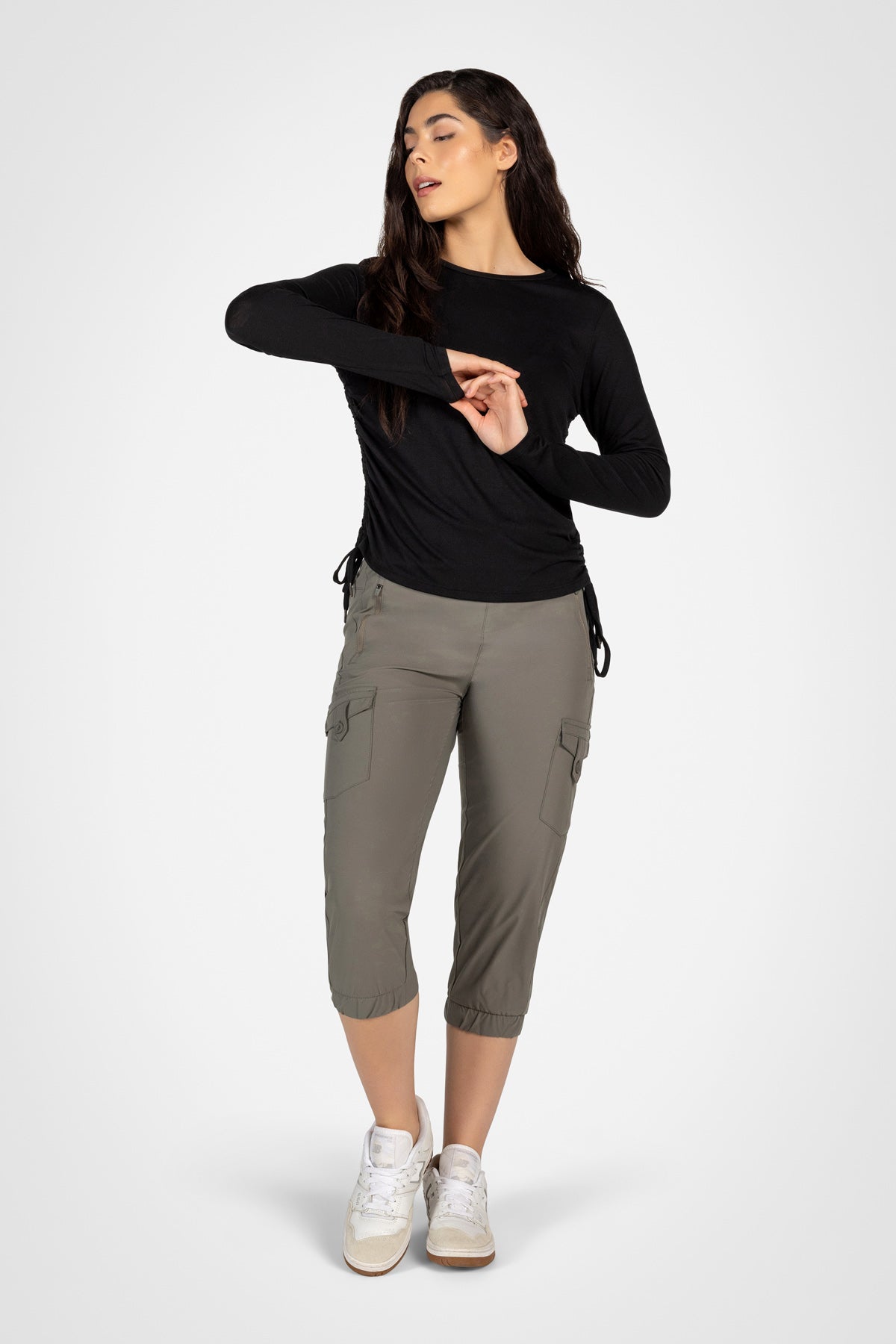 Active Ruched Long Sleeve Top