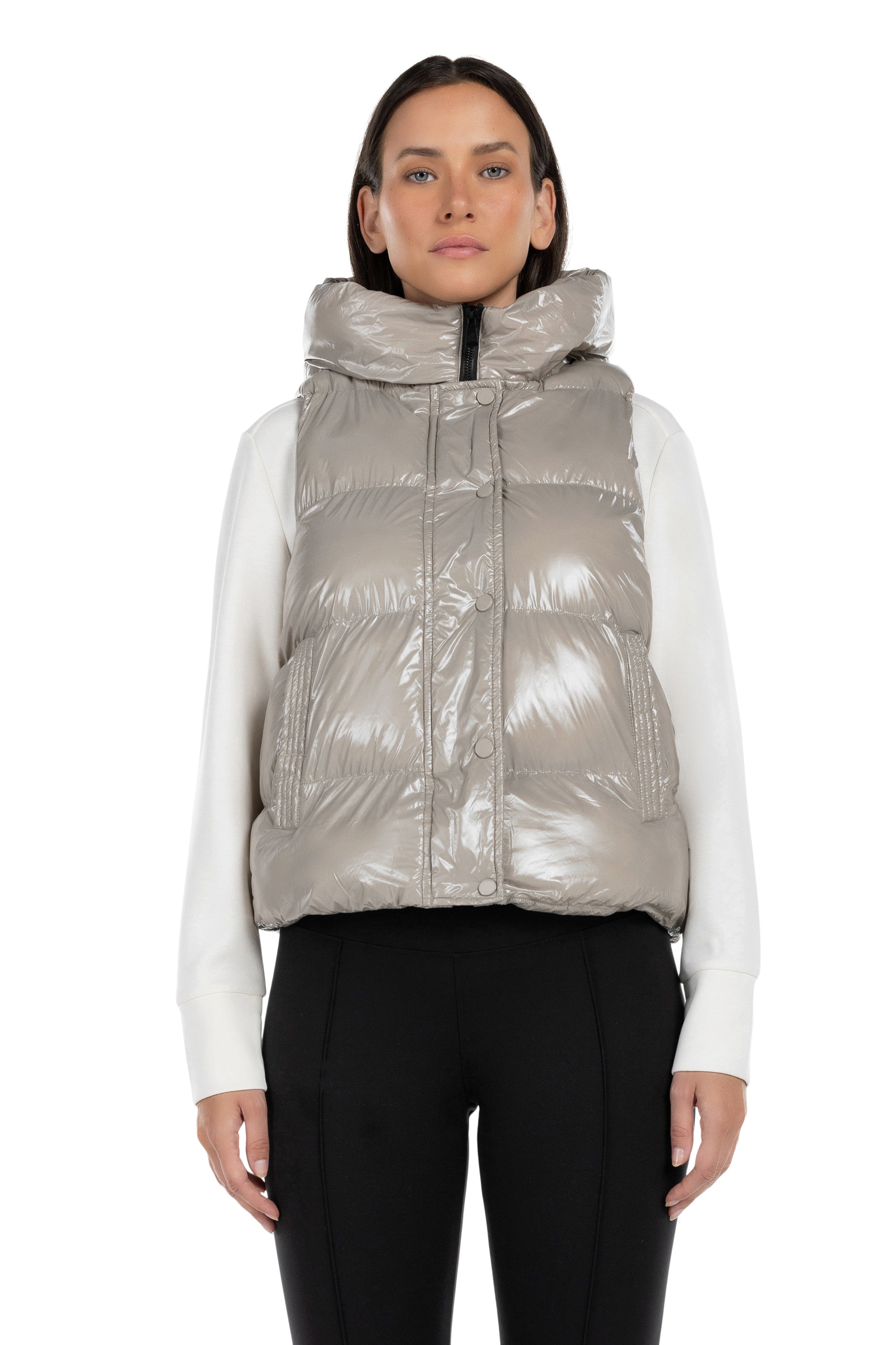 Boreal Short Glossy Puffer Vest