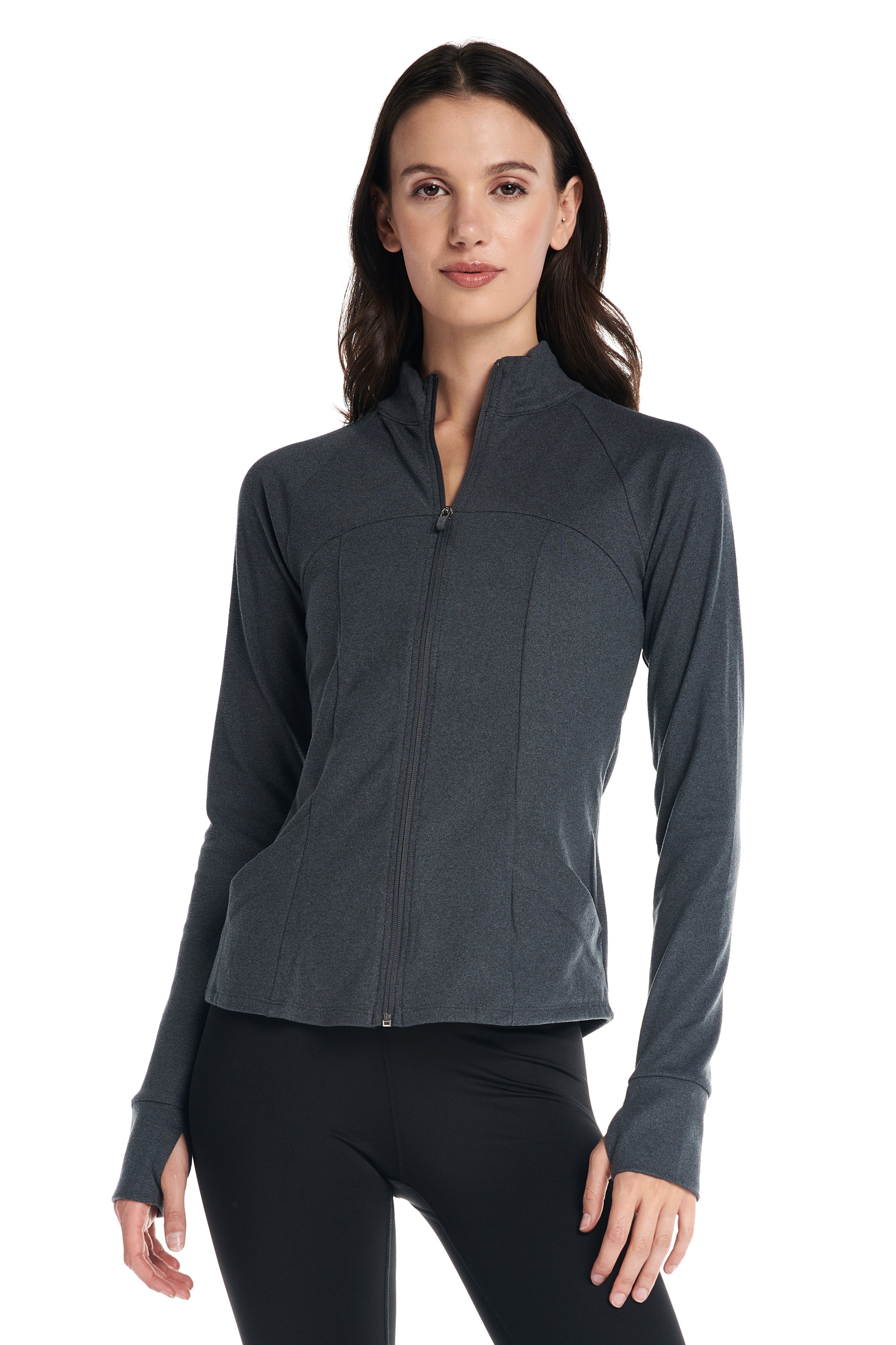 Aspen Sporty Zip Up Long-Sleeve Sweater