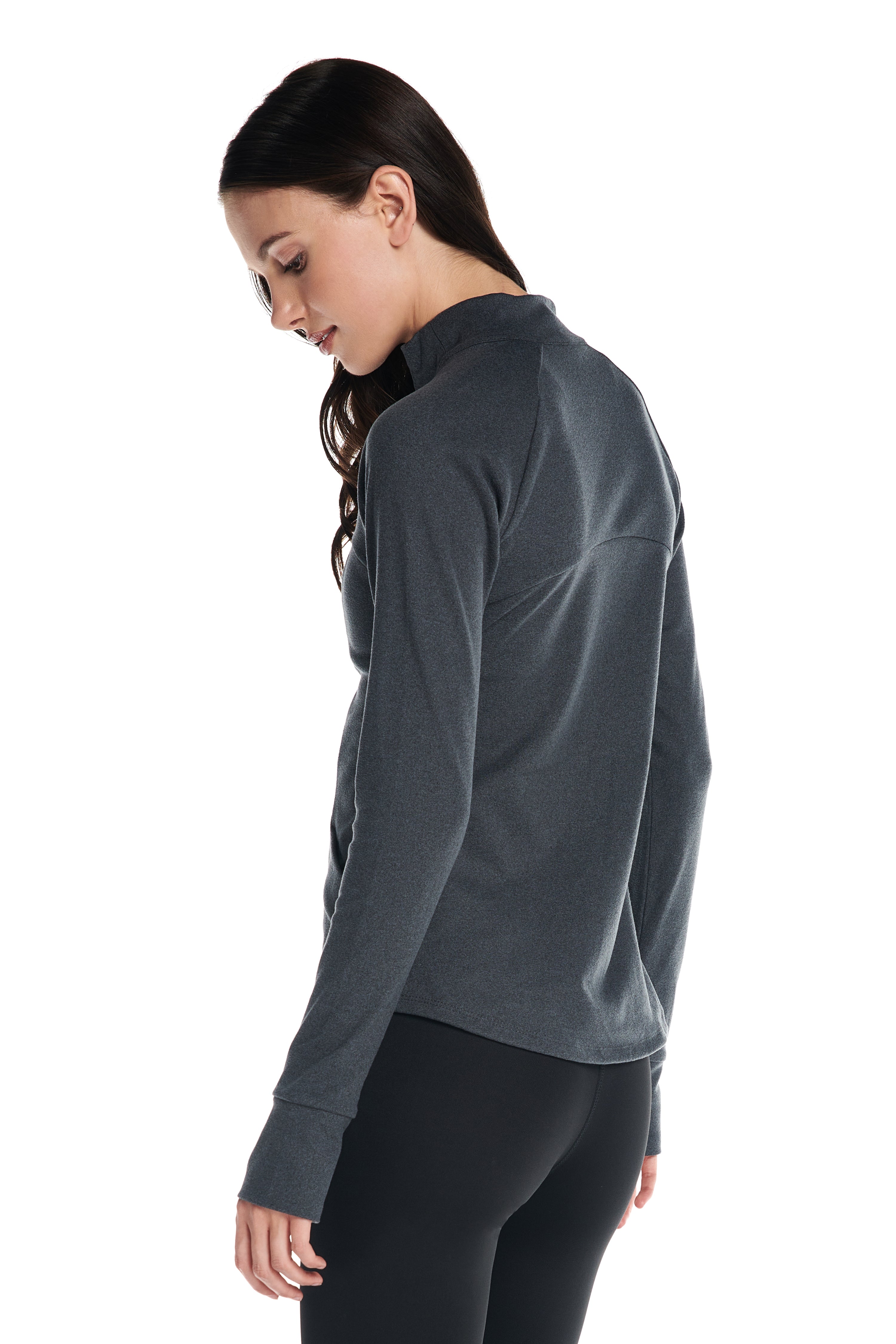 Aspen Sporty Zip Up Long-Sleeve Sweater