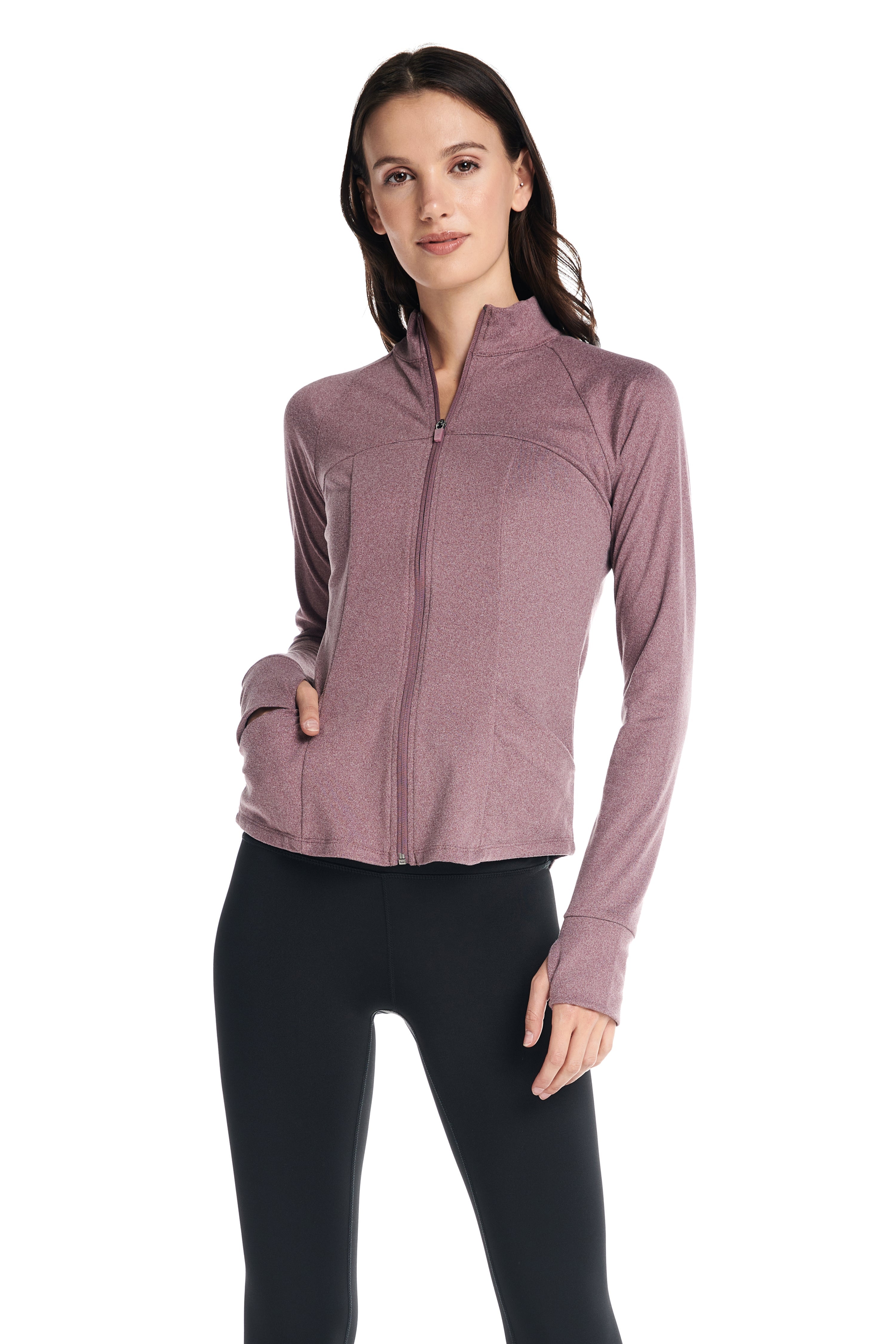 Aspen Sporty Zip Up Long-Sleeve Sweater