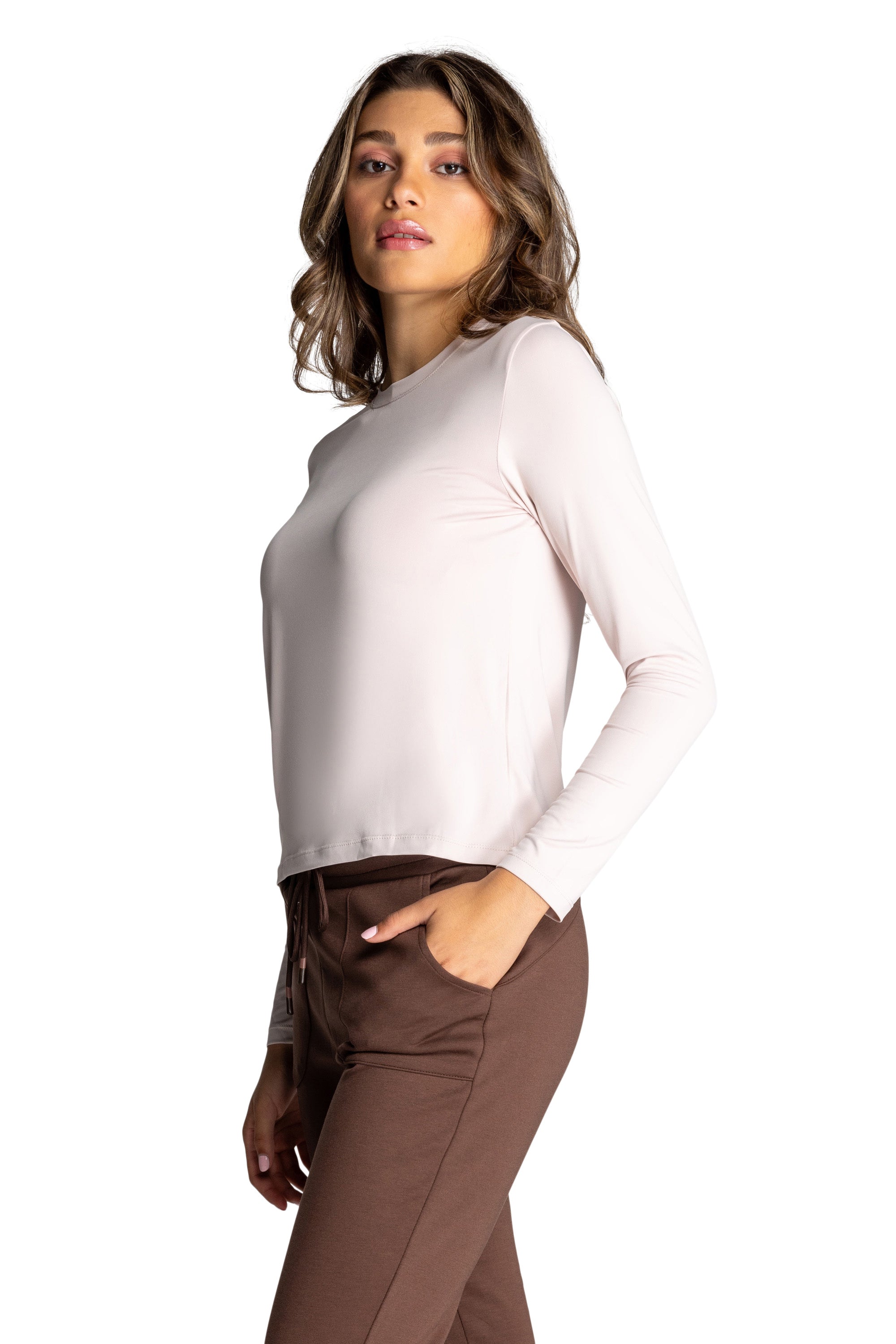 Willow Long-Sleeve Crewneck Top