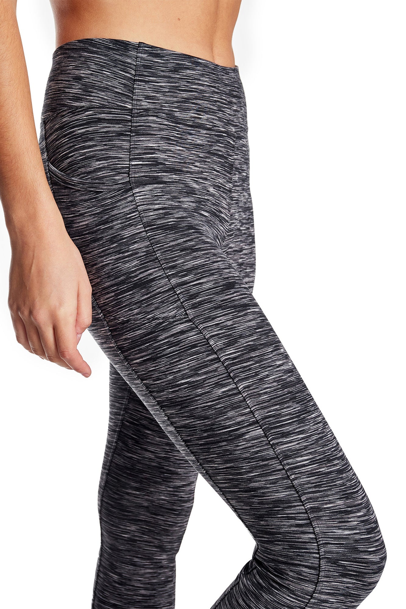 Space Dye High-Waist Double Brushed Leggings